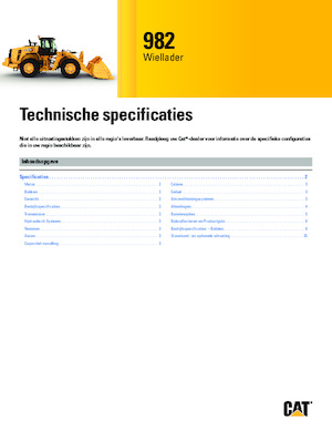 Wielladers Caterpillar 982