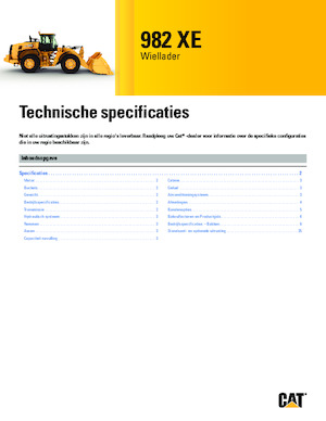 Wielladers Caterpillar 982 XE