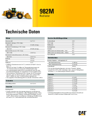 Wielladers Caterpillar 982M