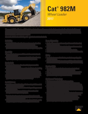 Wielladers Caterpillar 982M