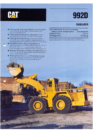 Wielladers Caterpillar 992 D