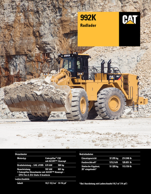 Wielladers Caterpillar 992K
