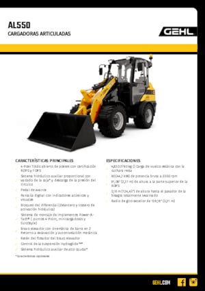 Wielladers Gehl AL550