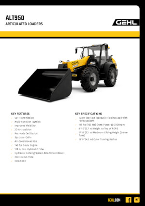 Wielladers Gehl ALT950