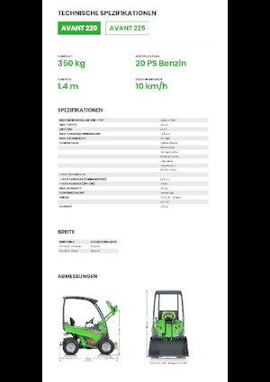 Wielladers Avant Tecno Avant 220