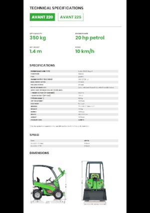 Wielladers Avant Tecno Avant 220