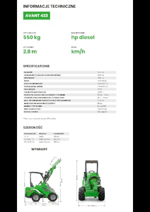 Wielladers Avant Tecno Avant 423