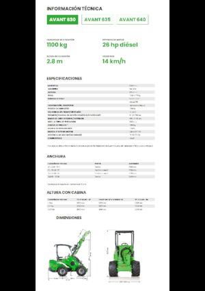 Wielladers Avant Tecno Avant 630
