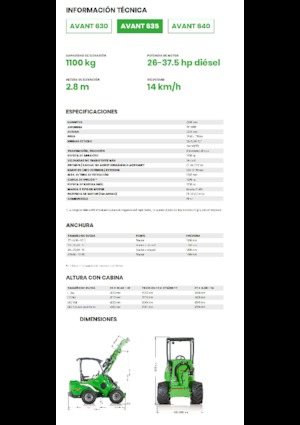 Wielladers Avant Tecno Avant 635