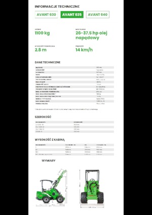 Wielladers Avant Tecno Avant 635