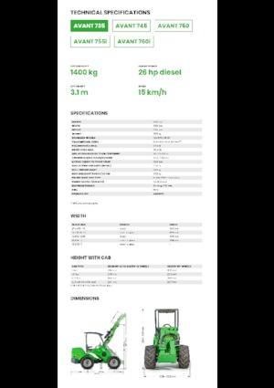 Wielladers Avant Tecno Avant 735