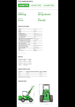 Wielladers Avant Tecno Avant 735