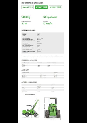 Wielladers Avant Tecno Avant 755i