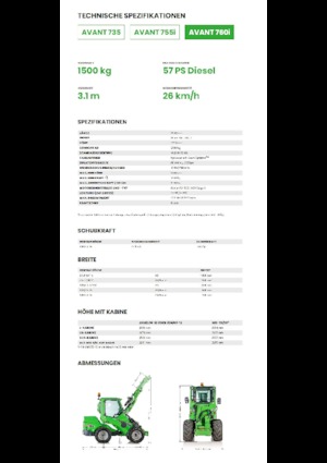 Wielladers Avant Tecno Avant 760i