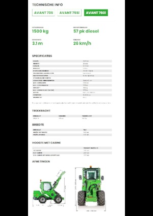 Wielladers Avant Tecno Avant 760i