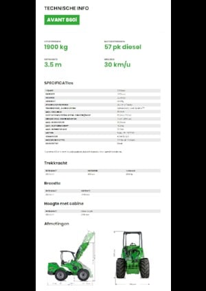 Wielladers Avant Tecno Avant 860i