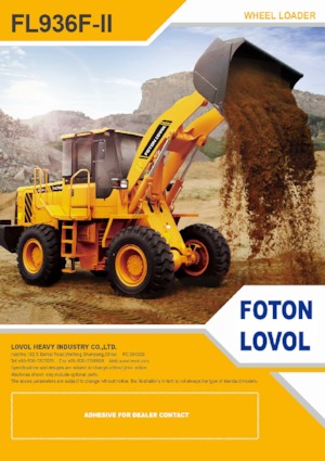 Wielladers Foton Lovol FL936F-II