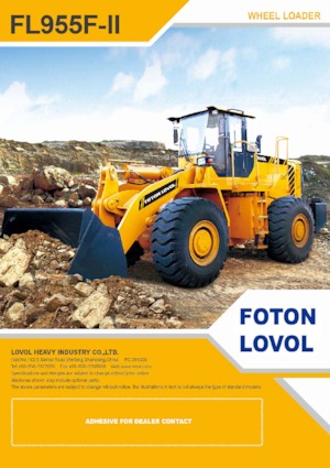 Wielladers Foton Lovol FL955F-II