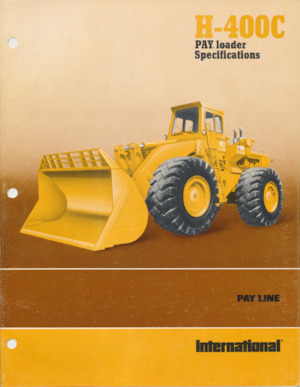 Wielladers International Harvester H-400C
