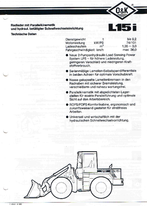 Wielladers O&K L 15 i