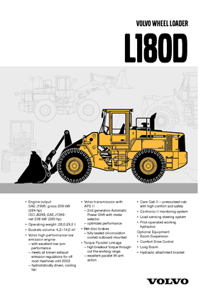 Wielladers Volvo L180D