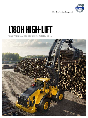 Wielladers Volvo L180H High-Lift