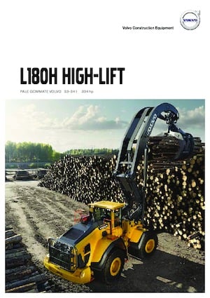 Wielladers Volvo L180H High-Lift