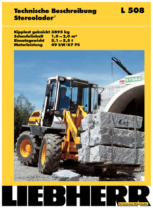 Wielladers Liebherr L 508 P-Stereo