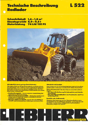 Wielladers Liebherr L 522 P