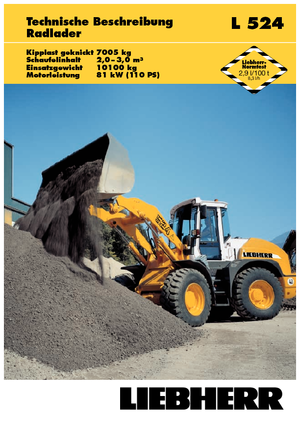 Wielladers Liebherr L 524 Z