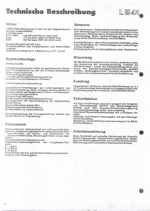 Wielladers Liebherr L 541 B