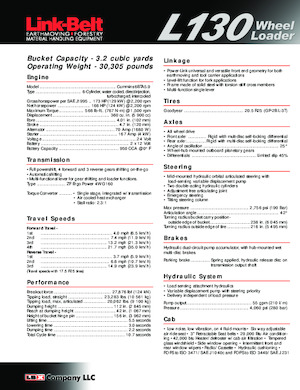 Wielladers Link-Belt L130
