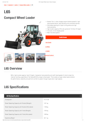 Wielladers Bobcat L65