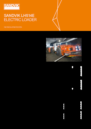 Electrische wielladers Sandvik LH514E