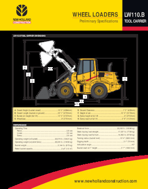 Wielladers New Holland LW110 B TC
