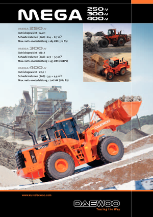 Wielladers Doosan Mega 250 V