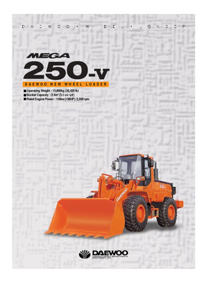 Wielladers Doosan Mega 250 V