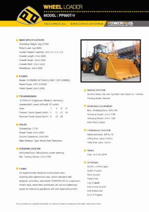 Wielladers PowerPlus PP980T-V