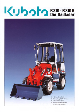 Wielladers Kubota R310 B