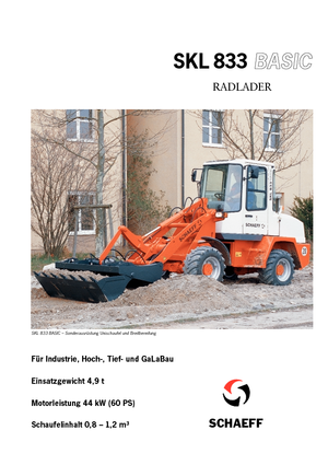 Wielladers Terex-Schaeff SKL 833 Basic