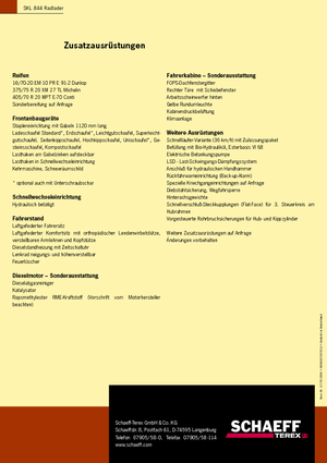 Wielladers Terex-Schaeff SKL 844