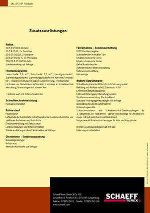 Wielladers Terex-Schaeff SKL 873 SP