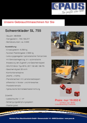 Wielladers Paus SL 755