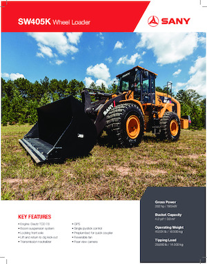 Wielladers Sany SW405K