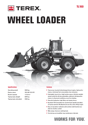 Wielladers Terex TL 160