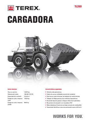 Wielladers Terex TL 260