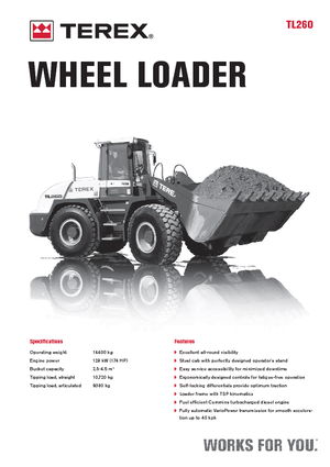 Wielladers Terex TL 260