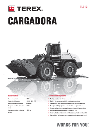 Wielladers Terex TL 310