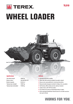 Wielladers Terex TL 310