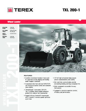 Wielladers Terex TXL 200-1